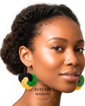 Jamaica Tri Circle Earrings